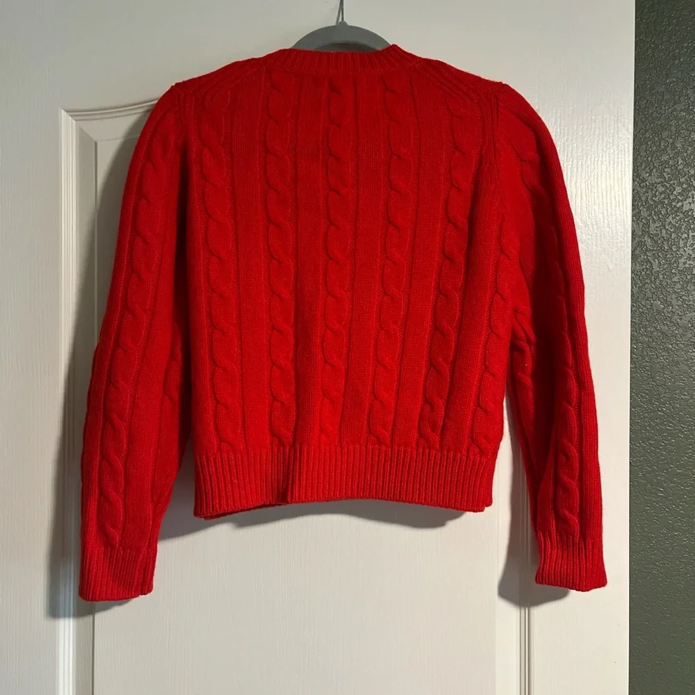& daughter red cable knit sweater - Picture 5 of 6